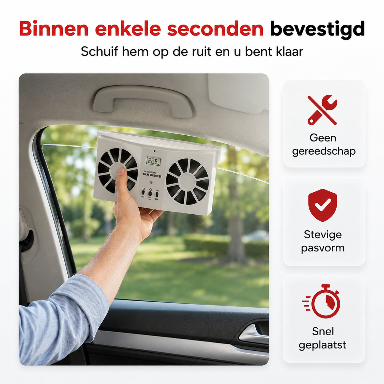 SolarBreeze™ | Nooit Meer Instappen In Een Snikhete Auto