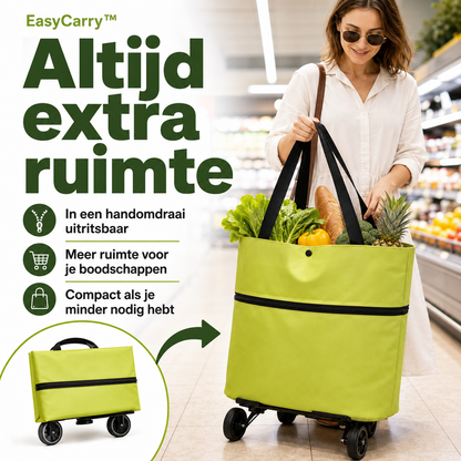 EasyCarry™ – Nooit Meer Tillen: Rol Je Boodschappen Moeiteloos Mee