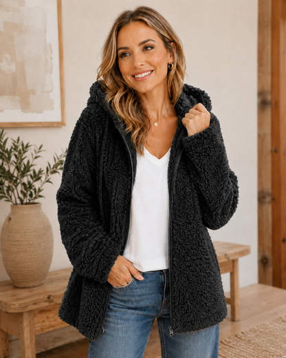 Teddy | Zacht en warm vest met rits