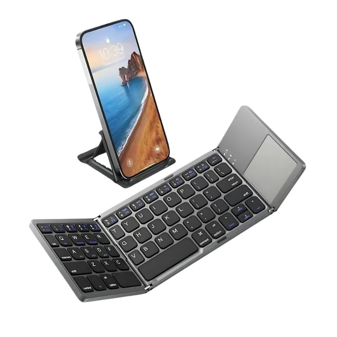 FoldPad™ | Typ comfortabel op uw telefoon, laptop of tablet, waar u ook bent