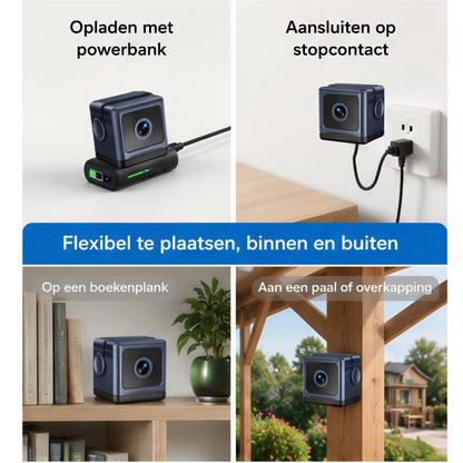 CubeCam™ | 100% Draadloze Beveiliging Zonder Gedoe