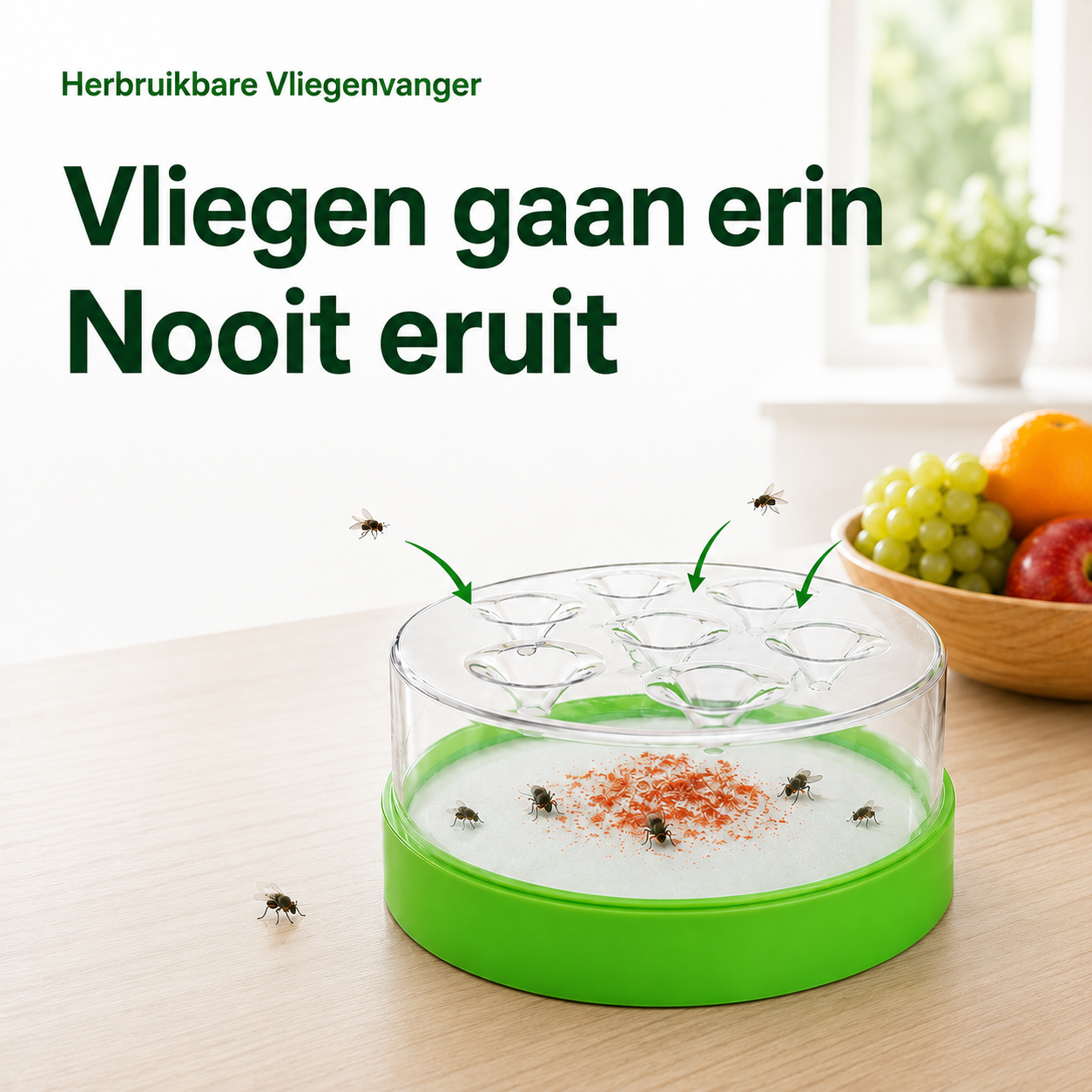 FlyTrap™ | De slimme, herbruikbare vliegenvanger voor een vliegvrij huis