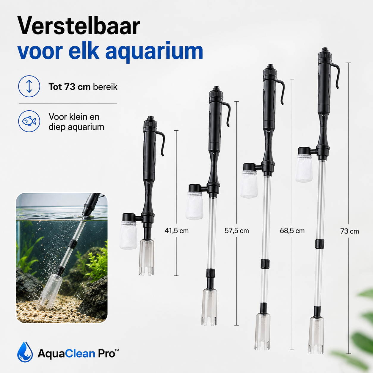 AquaClean Pro™ | De makkelijke manier om uw aquarium schoon te houden