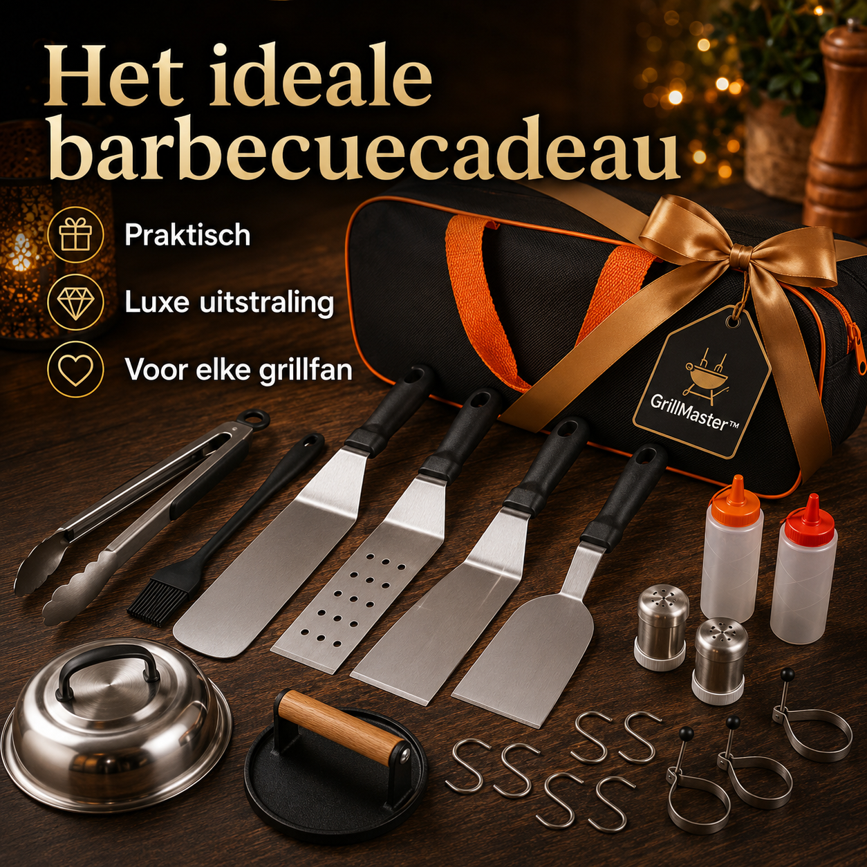 GrillMaster™ 29-delige set – Alles bij de hand voor de perfecte barbecue