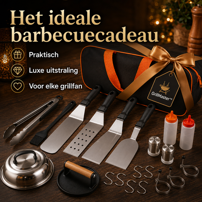 GrillMaster™ 29-delige set – Alles bij de hand voor de perfecte barbecue