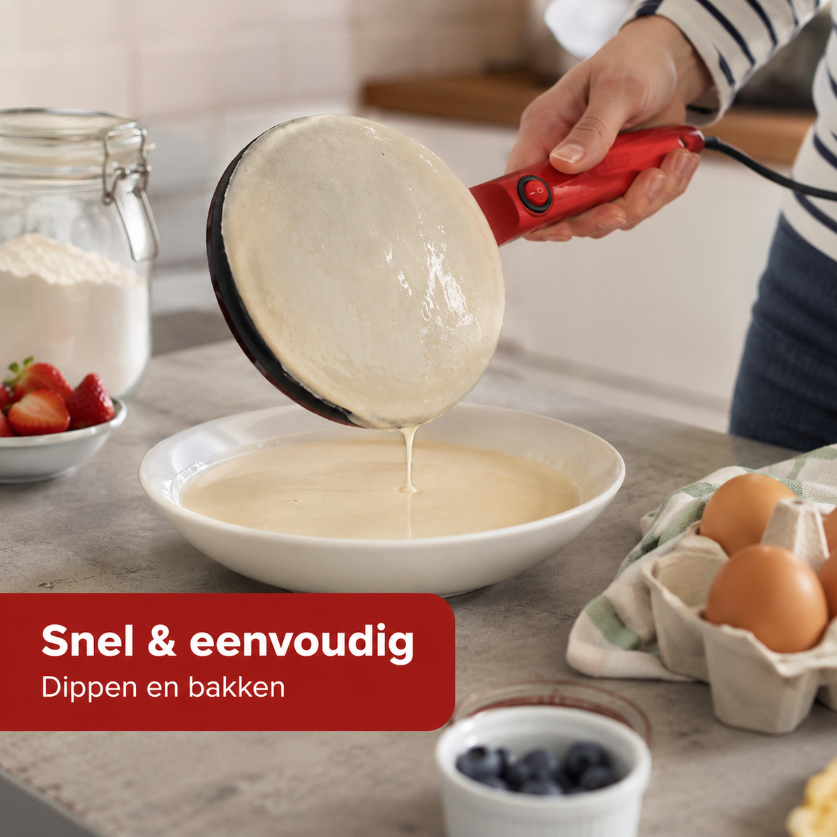 PancakePro™ | Binnen seconden perfecte pannenkoeken zonder geknoei