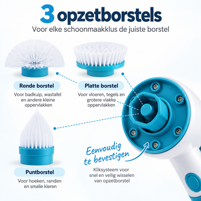EasyScrub™ | Grondig schoonmaken zonder bukken, knielen of hard schrobben