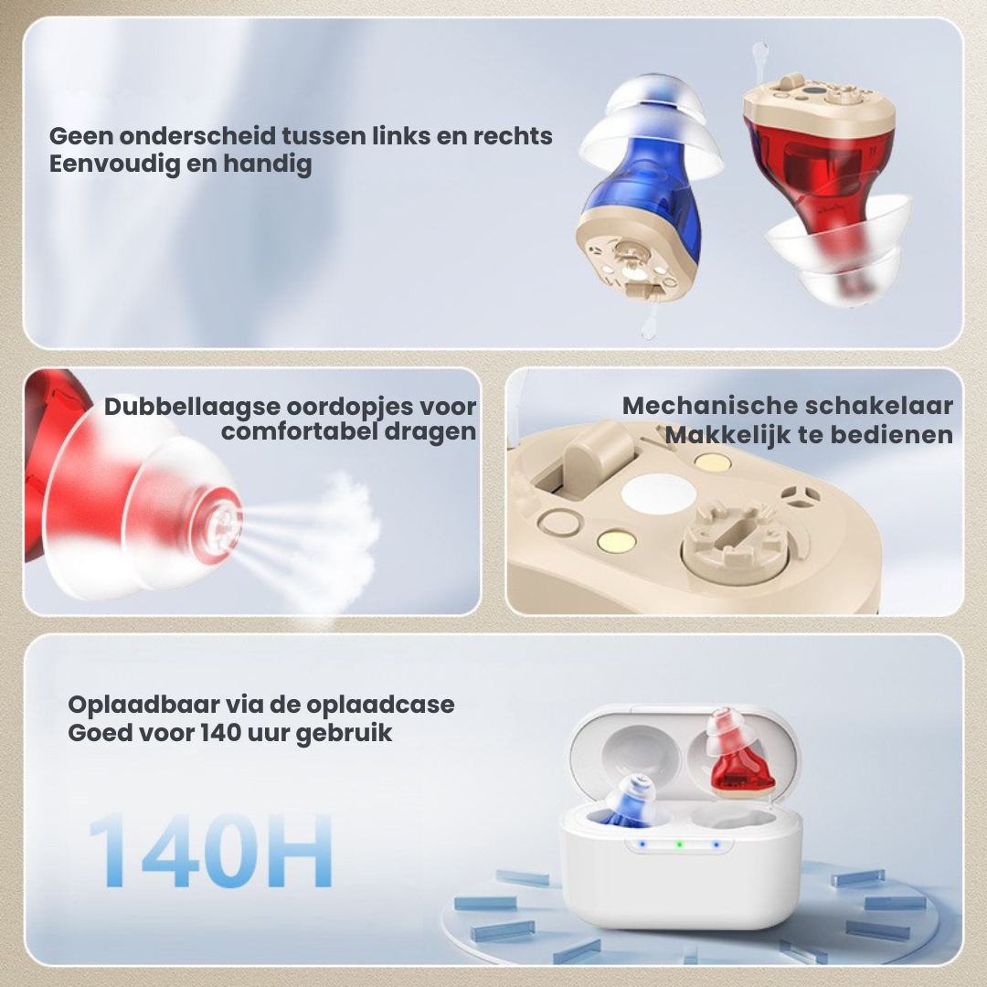 Acoustia 2.0 – Gehoorapparaat zonder recept | Helder horen