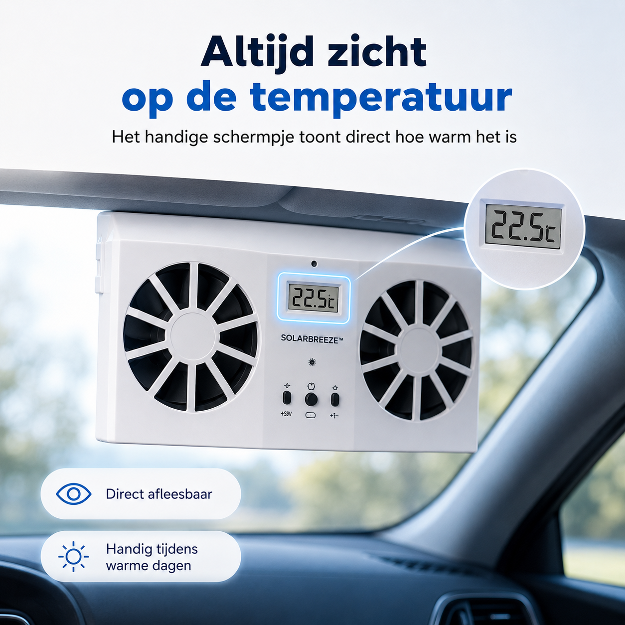 SolarBreeze™ | Nooit Meer Instappen In Een Snikhete Auto