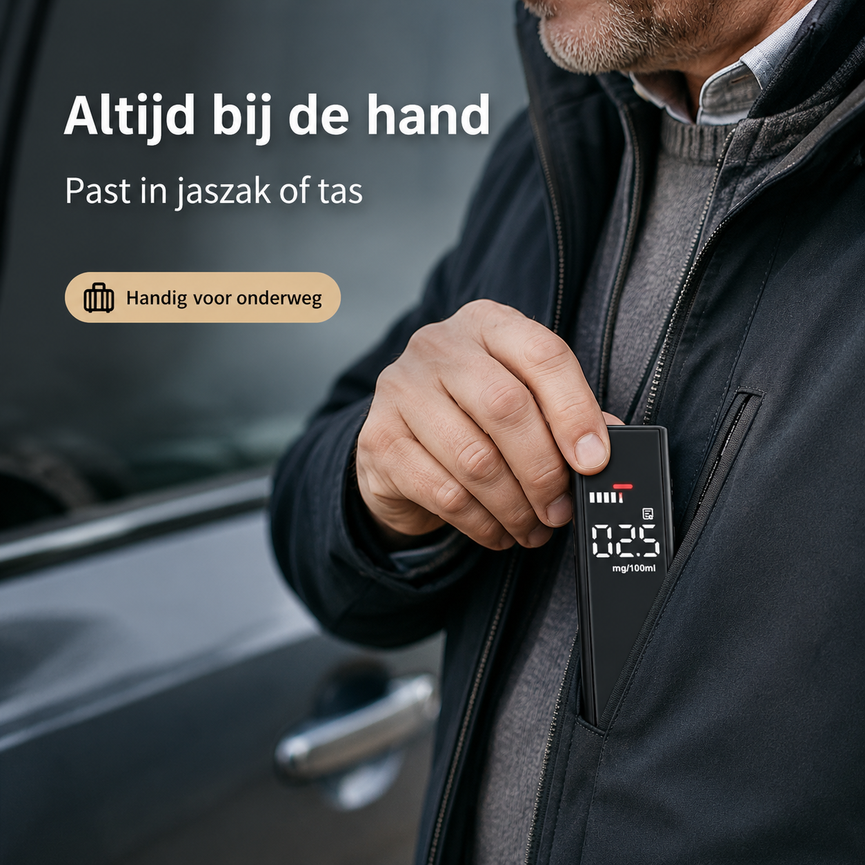 DriveCheck™ | Uw eigen alcoholcontrole voor onderweg
