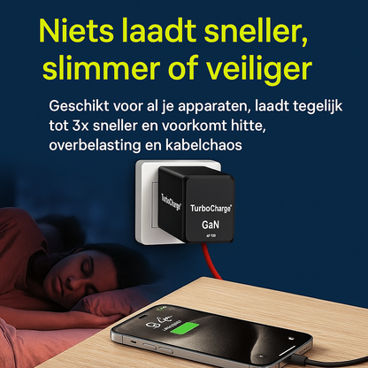 TurboCharge™  Pro GaN | Laadt sneller, slimmer en veiliger!