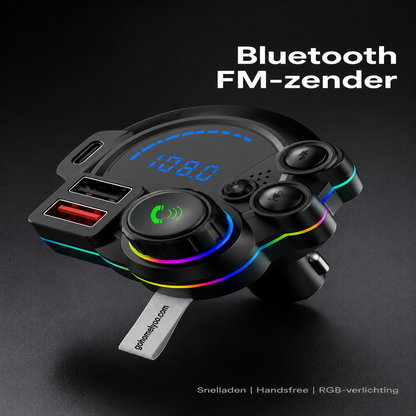 🚗 Bluetooth 5.0 FM-zender｜Maak je Auto Draadloos met Muziek, Bellen en Snelladen