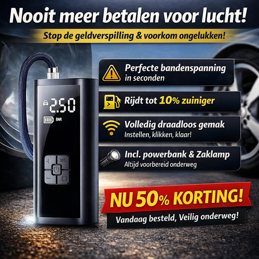 AirPump™ | Bespaar direct op brandstof en luchtkosten