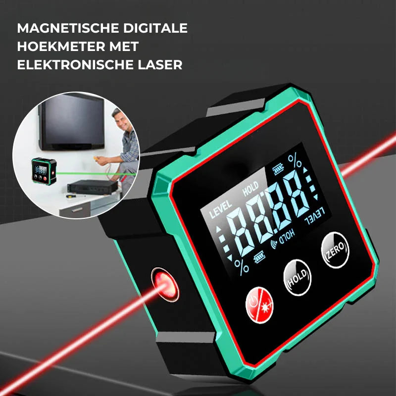 ProTech digitale hoekmeter – nauwkeurigheid die je werk moeiteloos perfect maakt