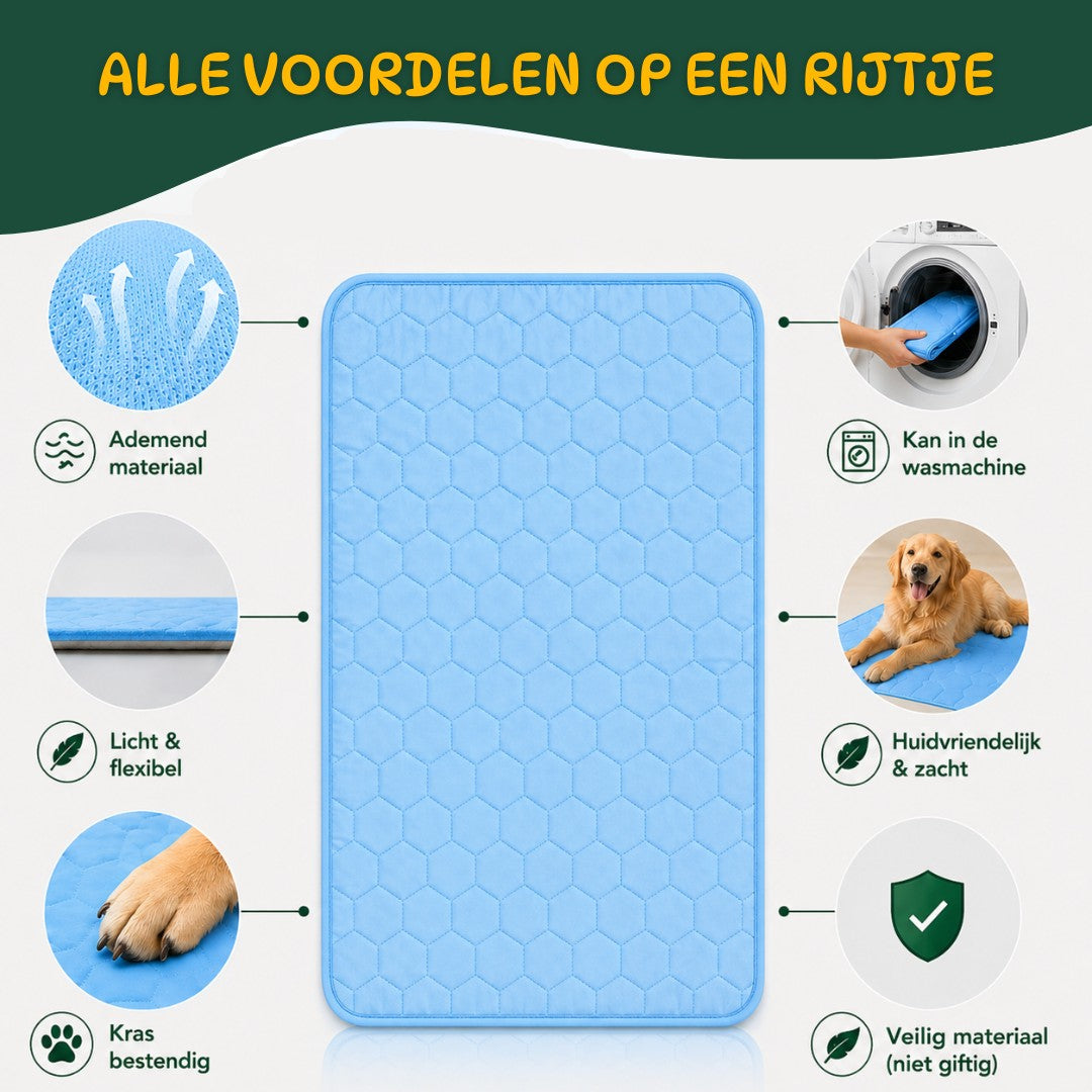 IcyNap Mat | Zelfkoelende hondenmat voor ultiem comfort op warme dagen