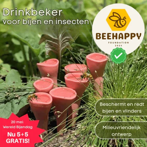 BeeVive - Abreuvoir pour abeilles et papillons (5+5 gratuits)