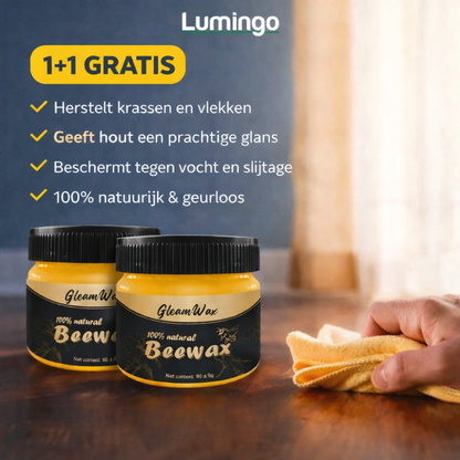 GleamWax | Herstelt meubels en vloeren zonder moeite | 1+1 gratis