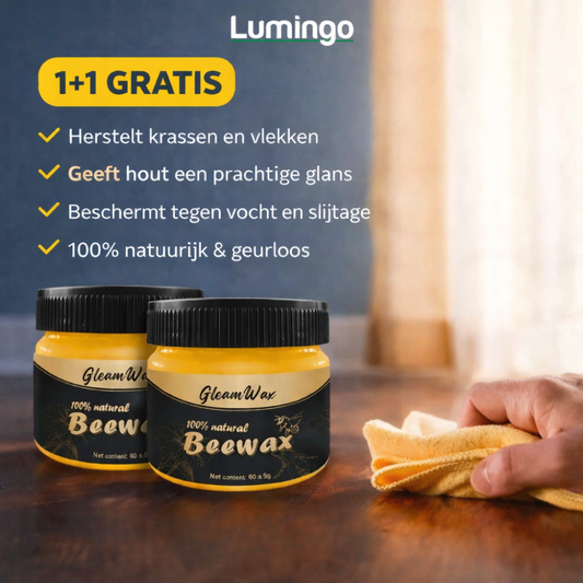 GleamWax | Herstelt meubels en vloeren zonder moeite | 1+1 gratis