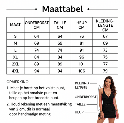 BelleWave – Corrigerend Badpak met Ruches en Rokdetail