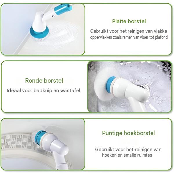 EasyScrub™ | Grondig schoonmaken zonder bukken, knielen of hard schrobben