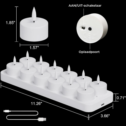 Oplaadbare LED Kaarsen