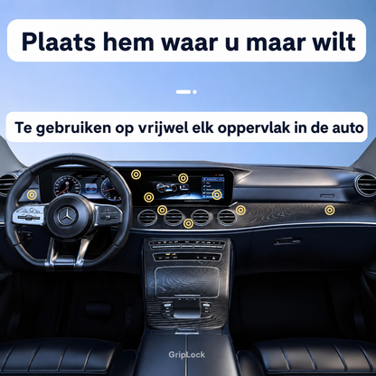 GripLock™ | De enige verplaatsbare telefoonhouder die écht stevig blijft zitten!