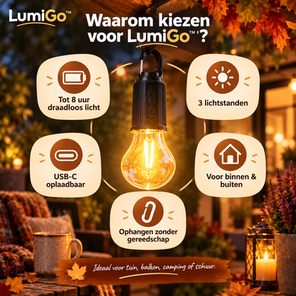 LumiGo™ | Overal direct warm licht zonder kabels of stopcontact | 2+2 gratis