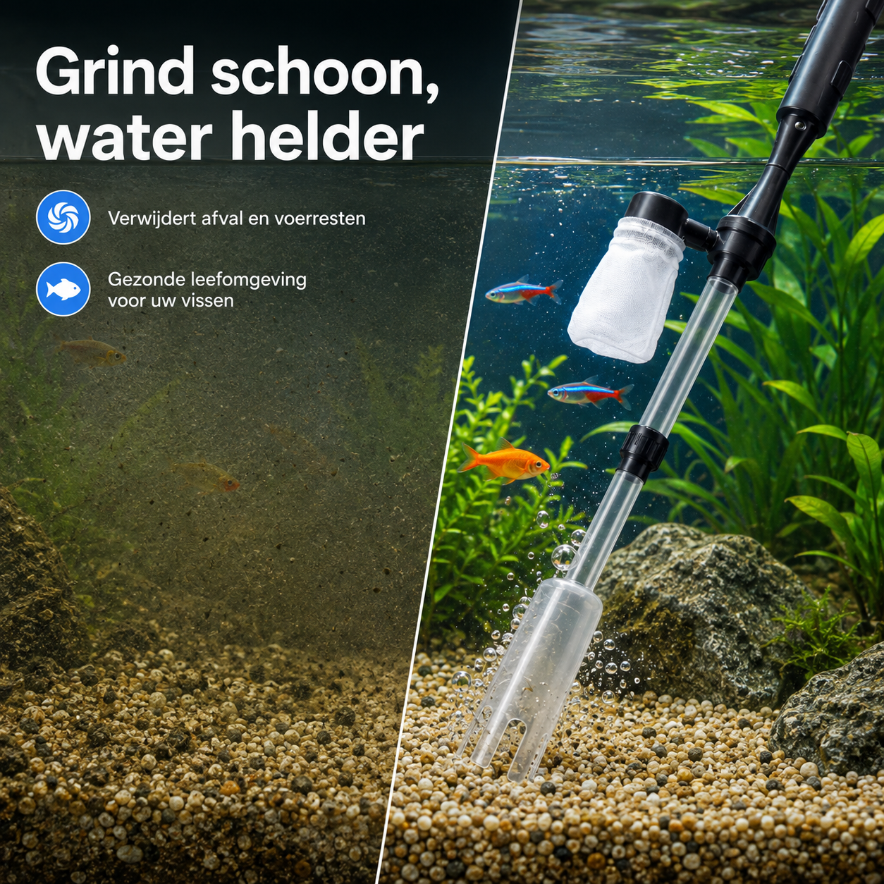 AquaClean Pro™ | De makkelijke manier om uw aquarium schoon te houden