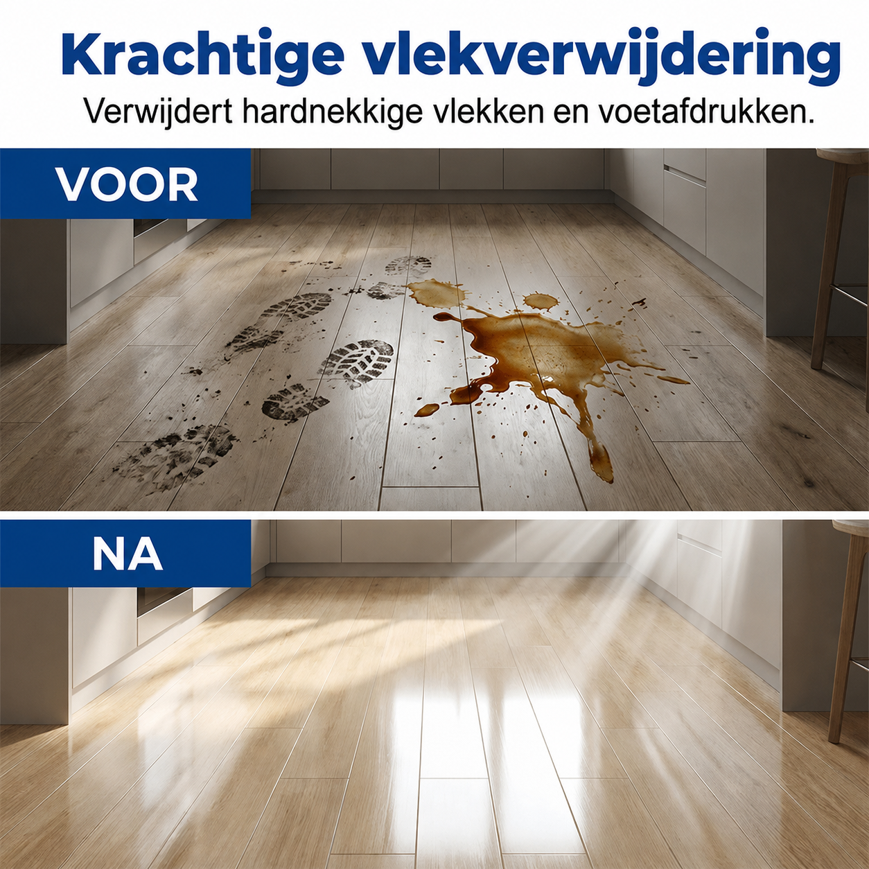 FloorGlow™ wateroplosbare doekjes 120x  | Reken Direct Af Met Vet, Vlekken en Strepen