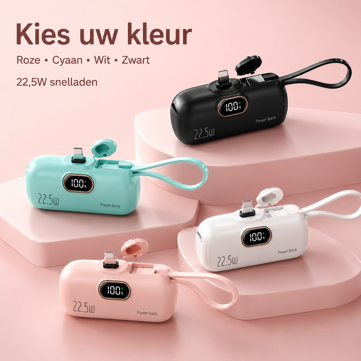 PowerPod™ | Tot 10 keer uw telefoon opladen zonder stopcontact
