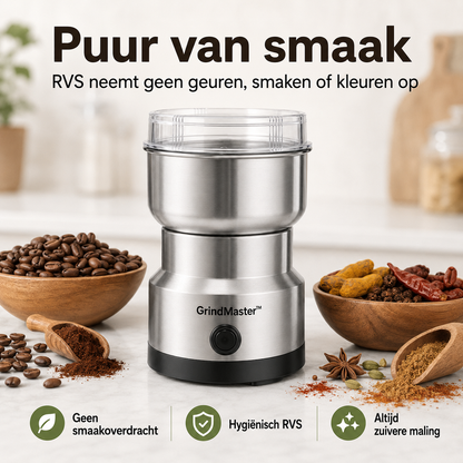 GrindMaster™ | Le seul moulin avec de l'inox indestructible, sans microplastique