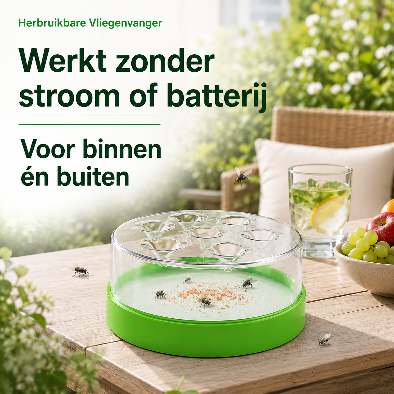 FlyTrap™ | De slimme, herbruikbare vliegenvanger voor een vliegvrij huis