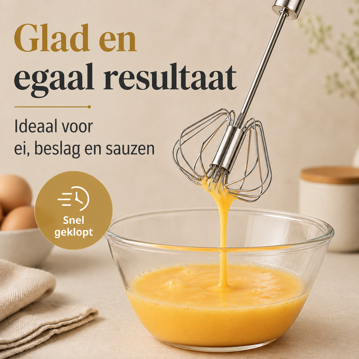 MixMate™ | Snel en makkelijk mixen zonder mixer, snoeren of vermoeide polsen | 1+1 gratis