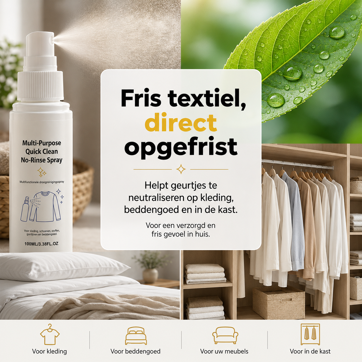 SpotLess™ | Zeg vaarwel tegen hardnekkige vlekken: Spray, veeg en klaar! | 1+1 gratis