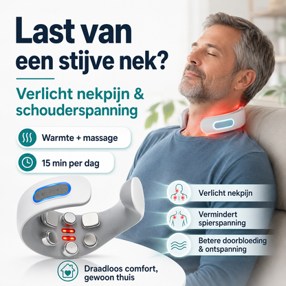 HeatPulse™ – Verlicht Stijve Nek & Schouders in 15 Min
