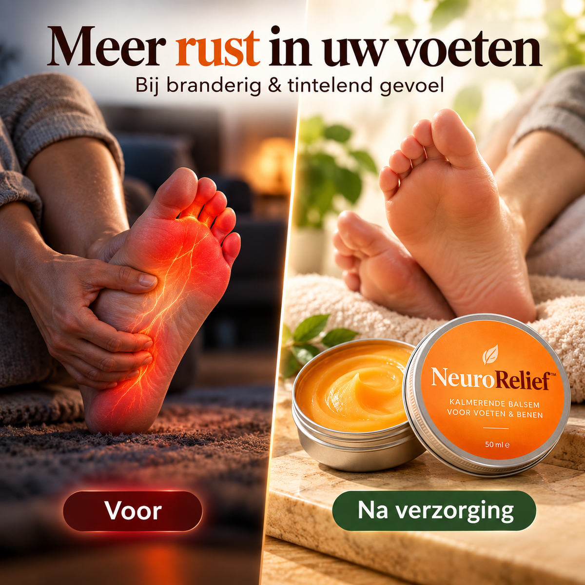 NeuroRelief™ | Pak zenuwpijn, tintelingen &amp; branderige voeten gericht aan | 1+1 gratis