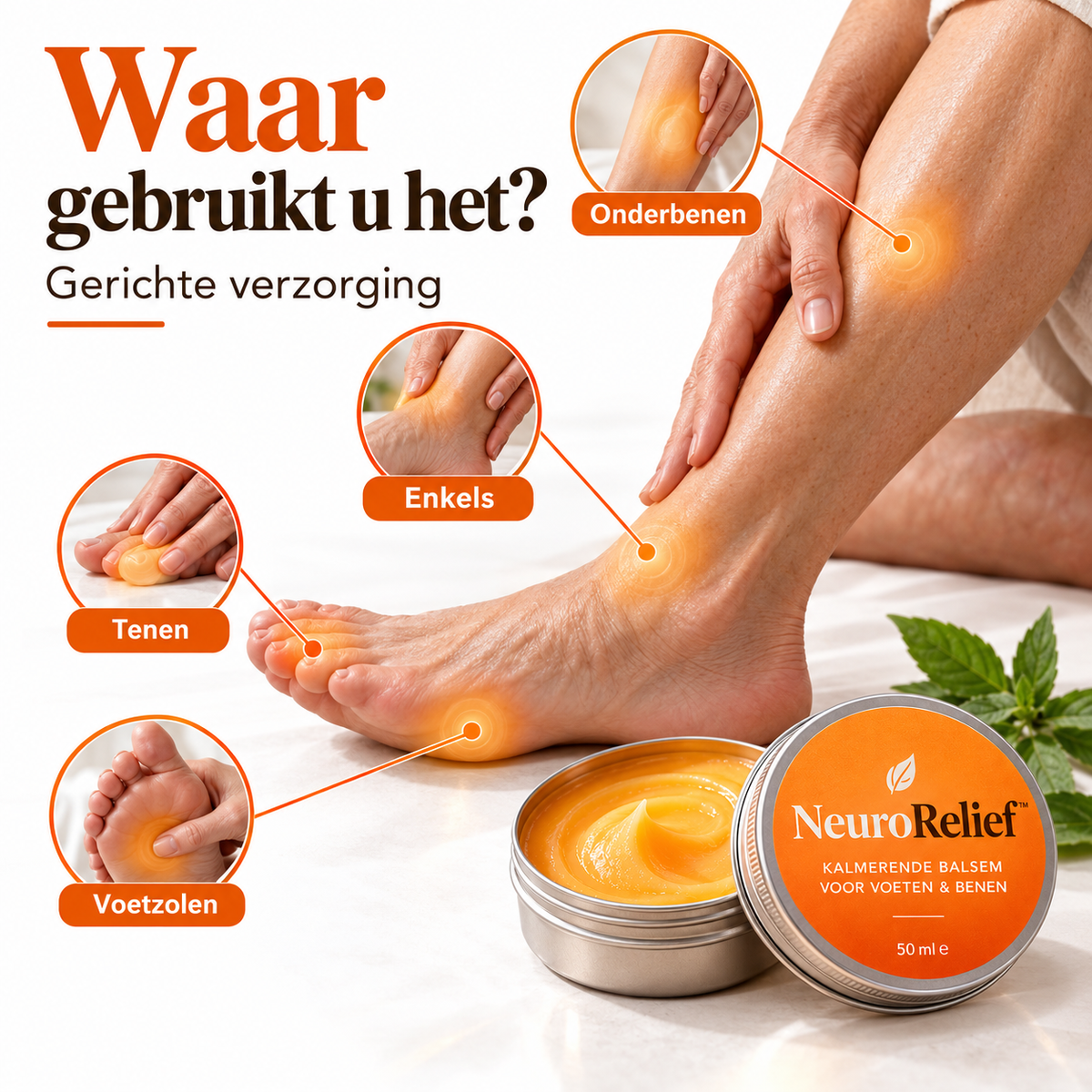 NeuroRelief™ | Pak zenuwpijn, tintelingen &amp; branderige voeten gericht aan | 1+1 gratis
