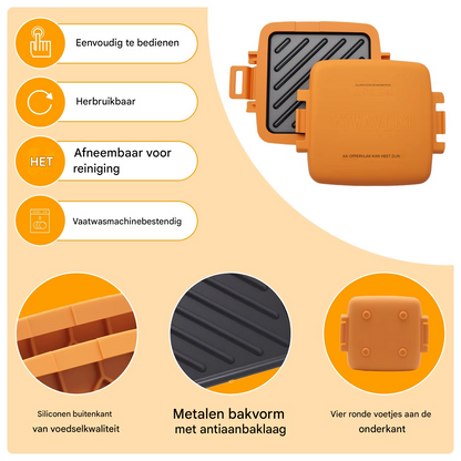 CrispyChef™ | Klaar in 3 minuten, zonder aangekoekte etensresten