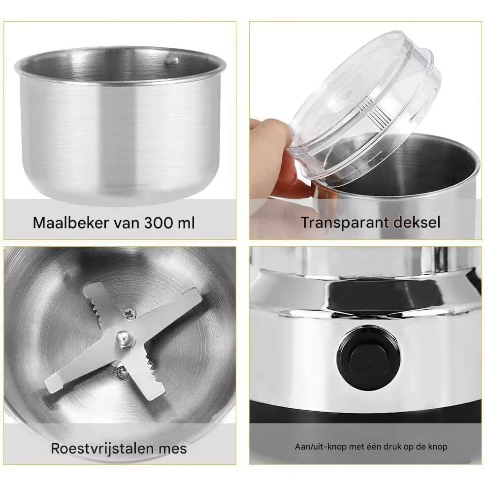GrindMaster™ | Le seul moulin avec de l'inox indestructible, sans microplastique