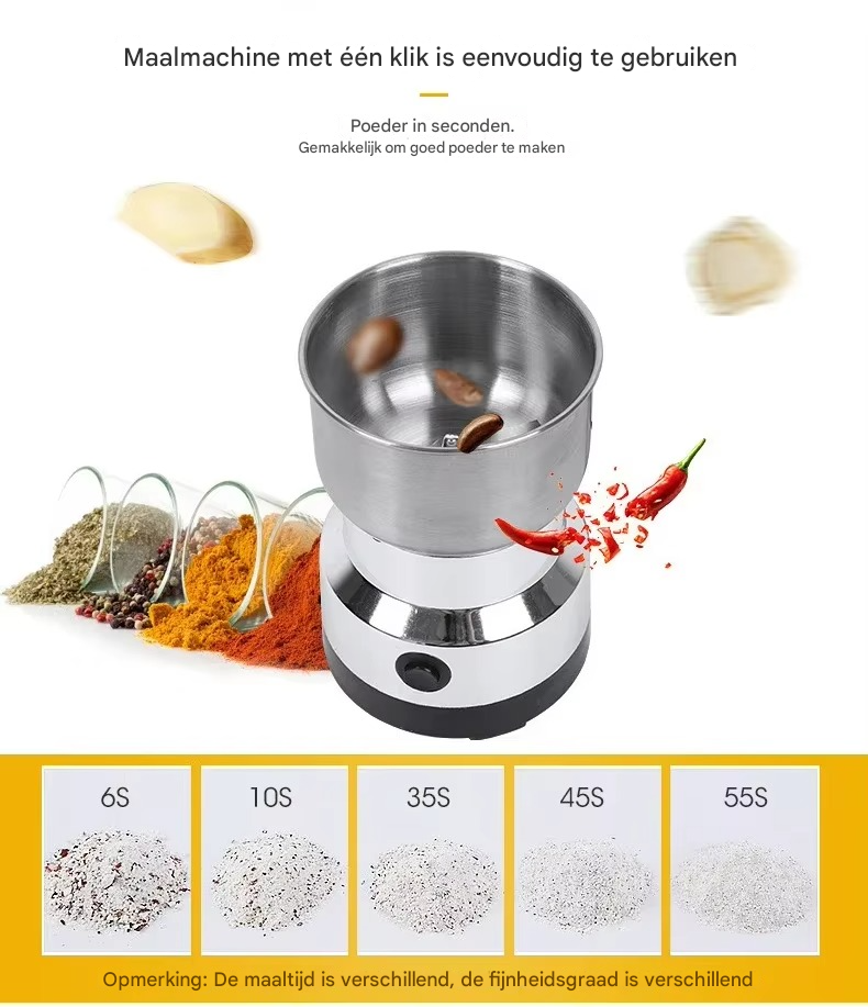 GrindMaster™ | Le seul moulin avec de l'inox indestructible, sans microplastique