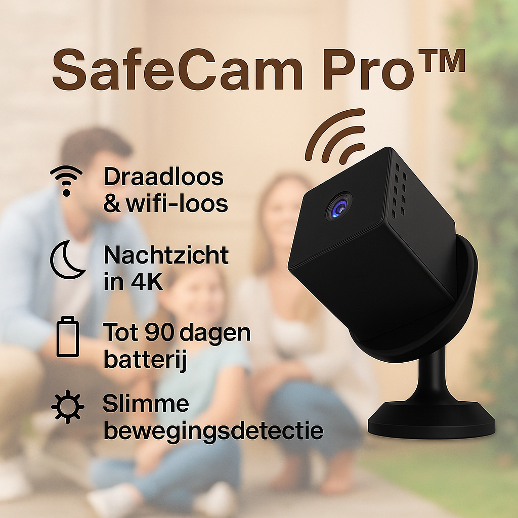 SafeCam Pro™ | Altijd beveiligd – zelfs zonder internet of stroom