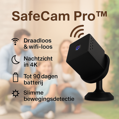 SafeCam Pro™ | Altijd beveiligd – zelfs zonder internet of stroom