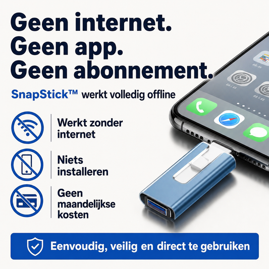SnapStick | Nooit meer foto's verwijderen omdat uw geheugen vol is