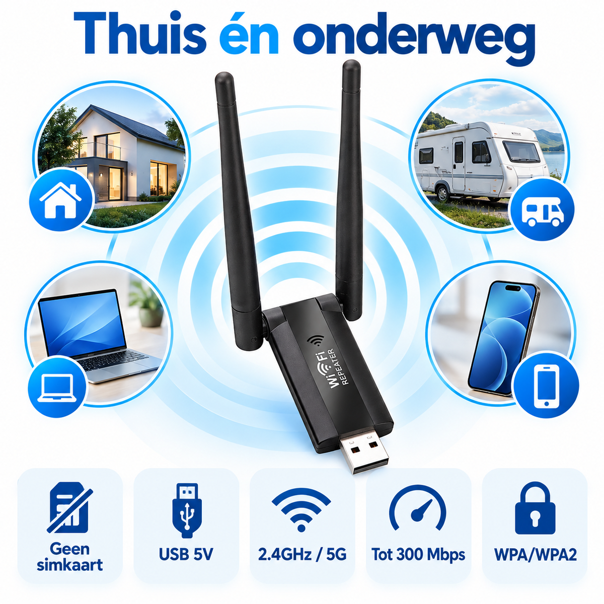 SignalBoost™ | Sterk internetbereik waar u het nodig heeft