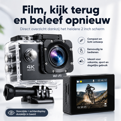 ActionPro™ | Waterdicht, Stofvrij En Schokbestendig Voor Elk Vakantieavontuur