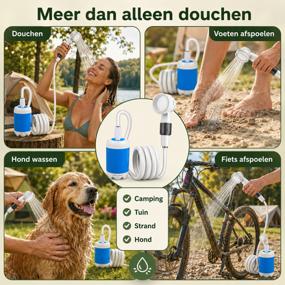 AquaGo™ – De ideale draagbare douche voor onderweg