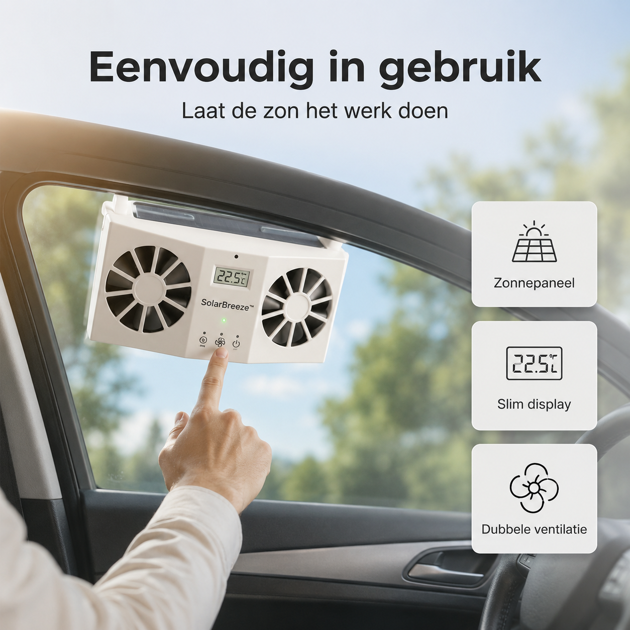 SolarBreeze™ | Nooit Meer Instappen In Een Snikhete Auto