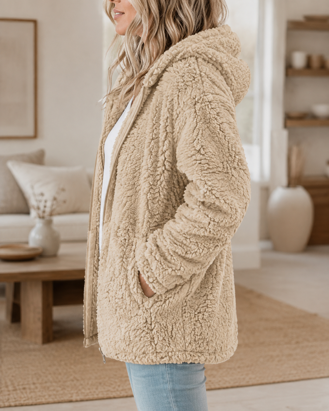 Teddy | Zacht en warm vest met rits