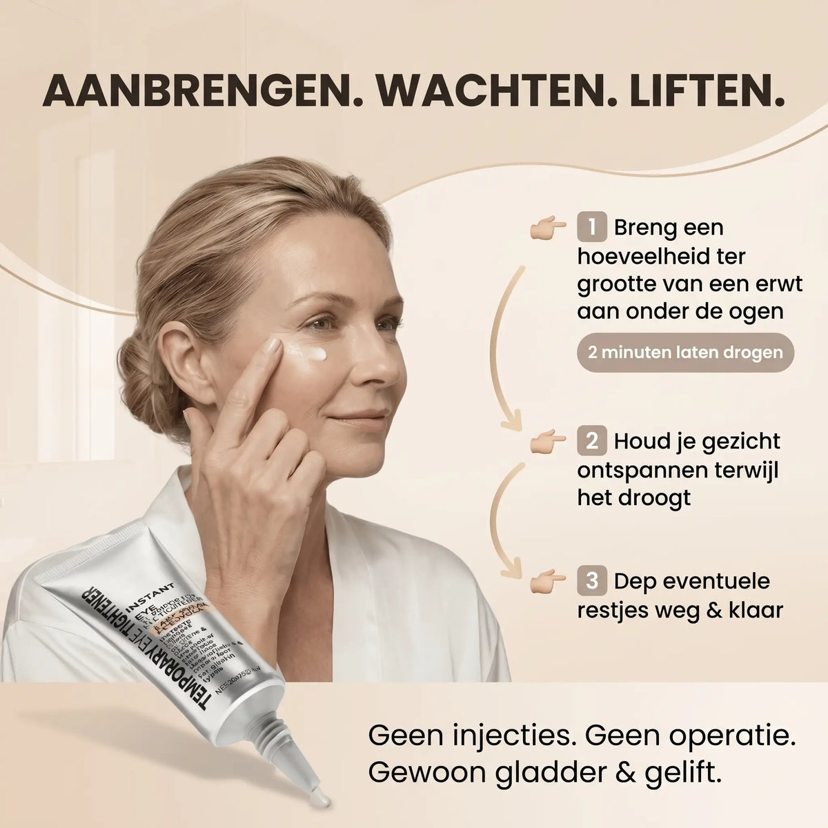 EyeLift™ | Laat wallen verdwijnen & strijk rimpeltjes glad in enkele minuten | 1+1 gratis
