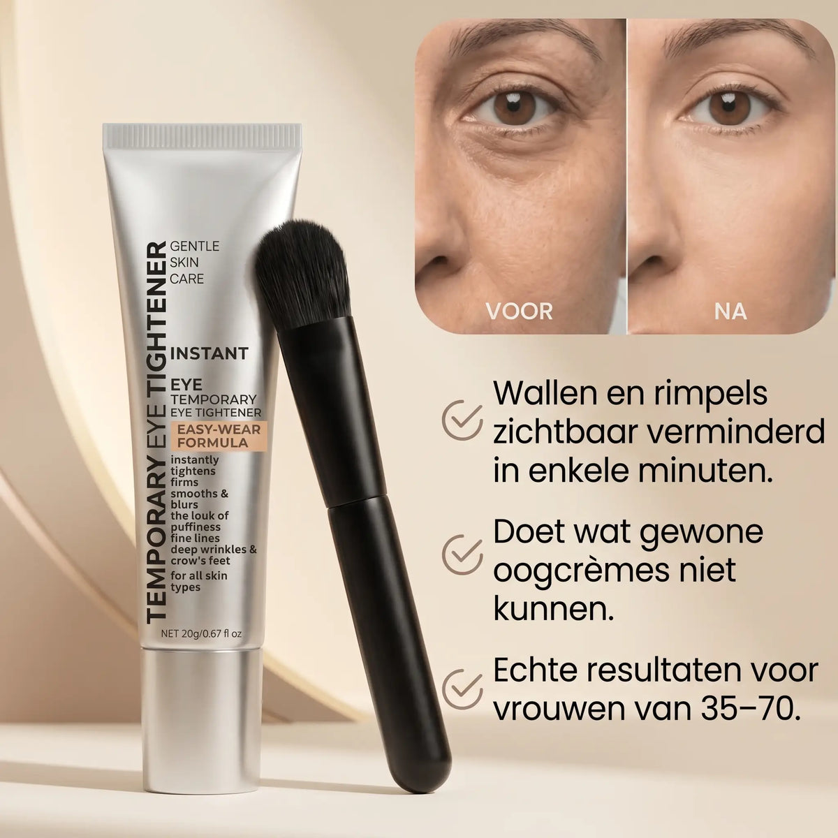 EyeLift™ | Laat wallen verdwijnen & strijk rimpeltjes glad in enkele minuten | 1+1 gratis